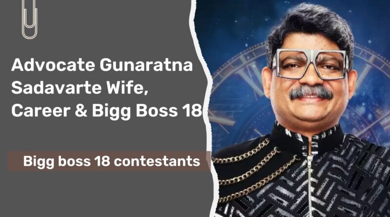 Advocate Gunaratna Sadavarte