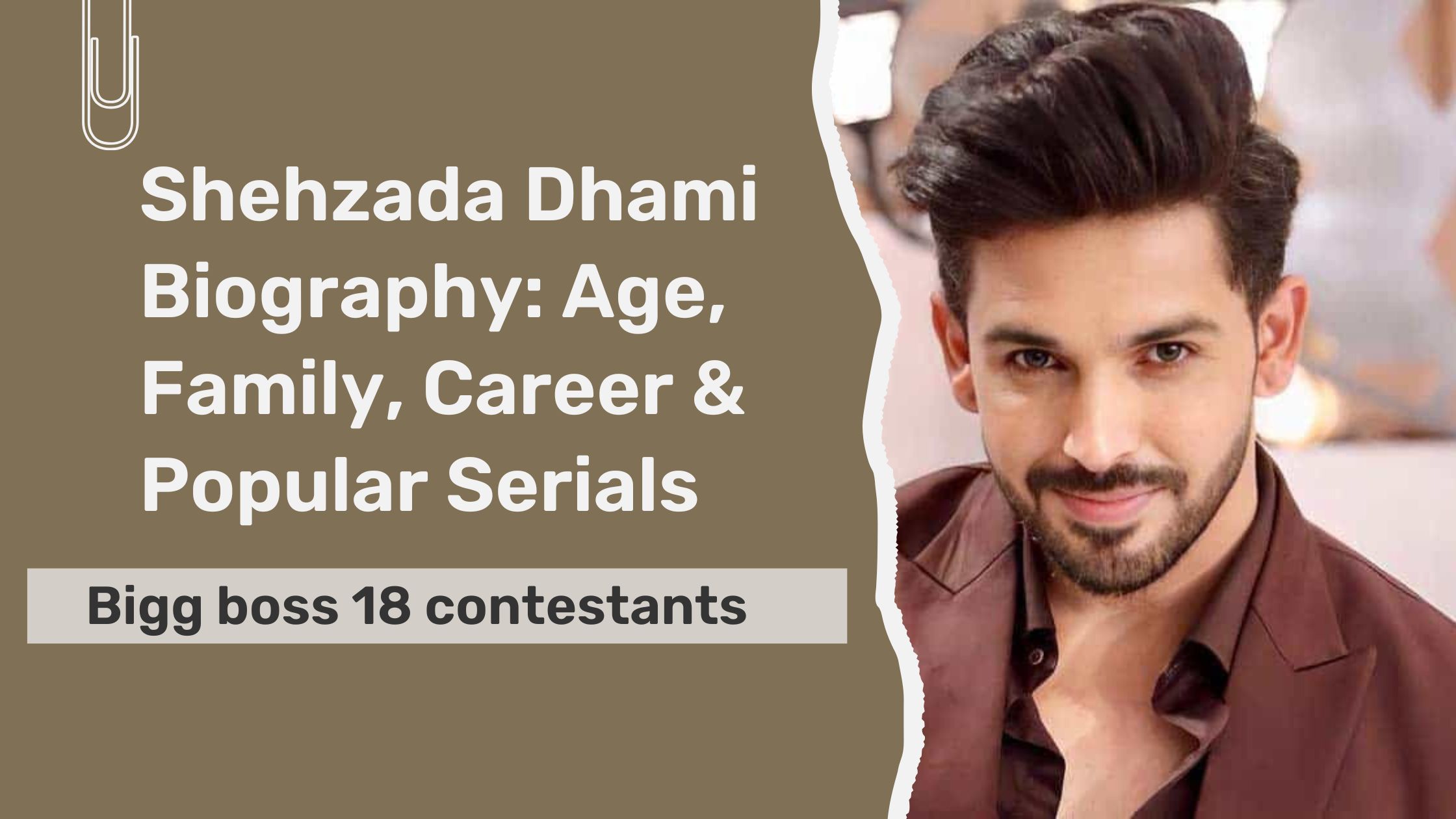 Shehzada Dhami Biography: Age, Family, Career & Popular Serials